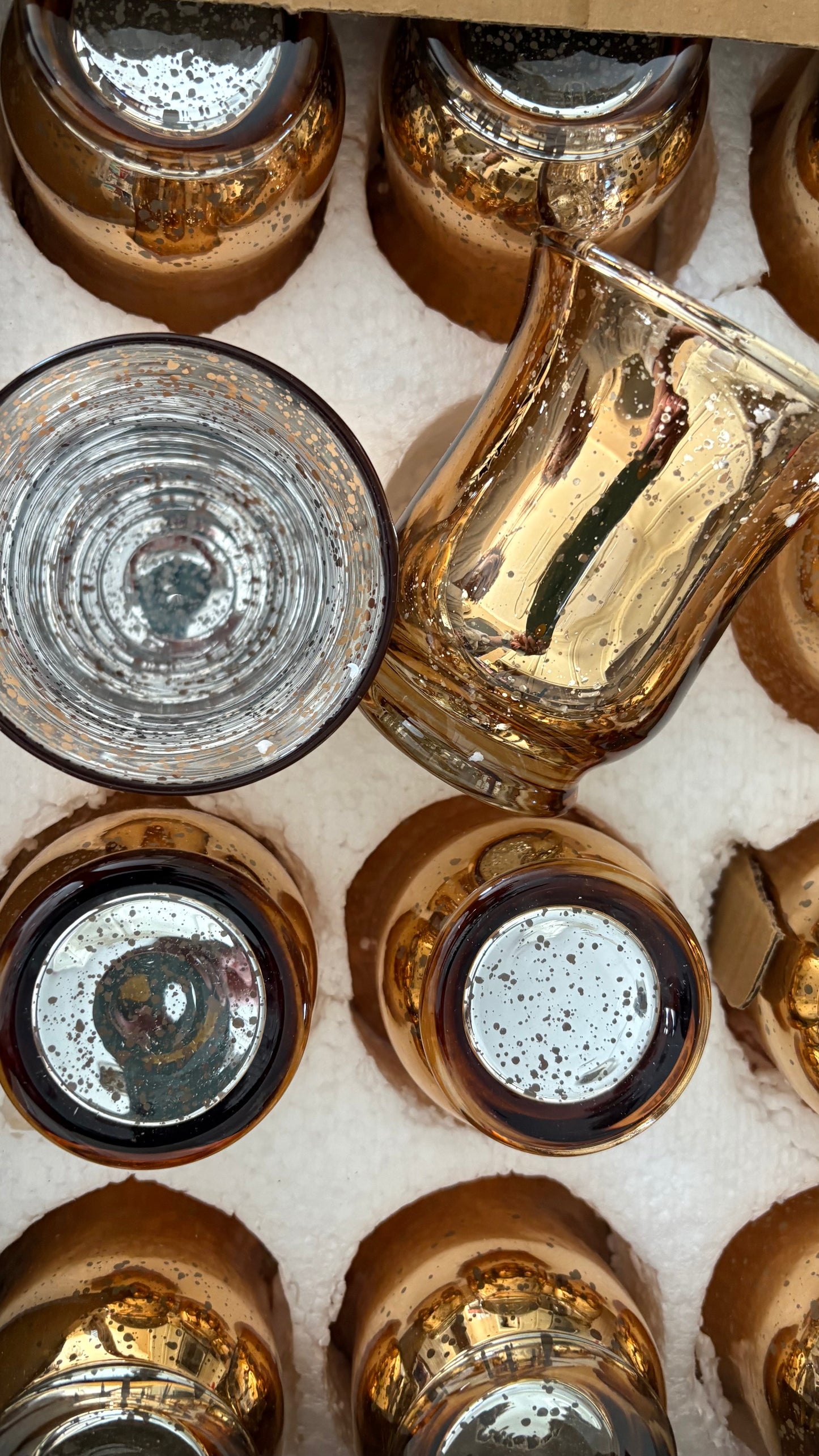 Rose Gold Votive Candle Holders