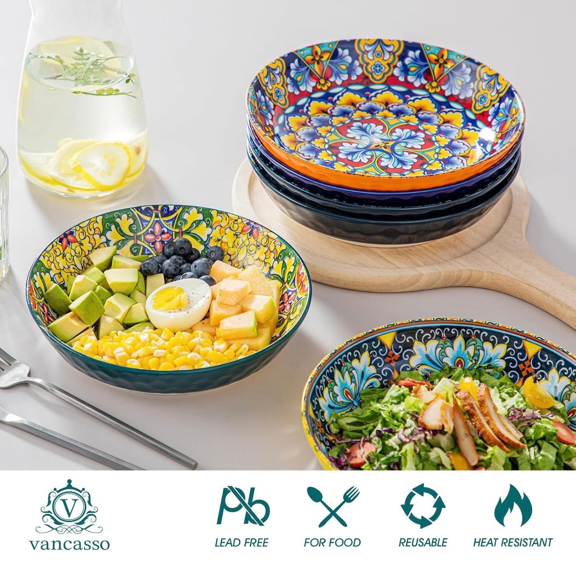 Vancasso Large Cereal Bowl Set