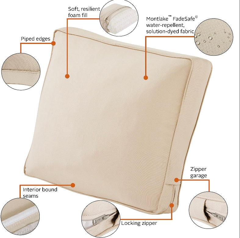 Retail Le$$ - Beige patio cushion 