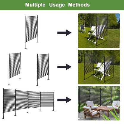 Retail Le$$ - Black metal privacy screen