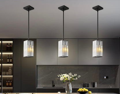 Industrial Crystal Pendant Lights