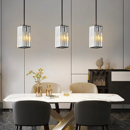 Industrial Crystal Pendant Lights