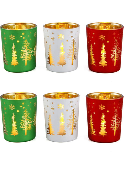 Retail Le$$ - 6 pc Christmas tealight candle holders
