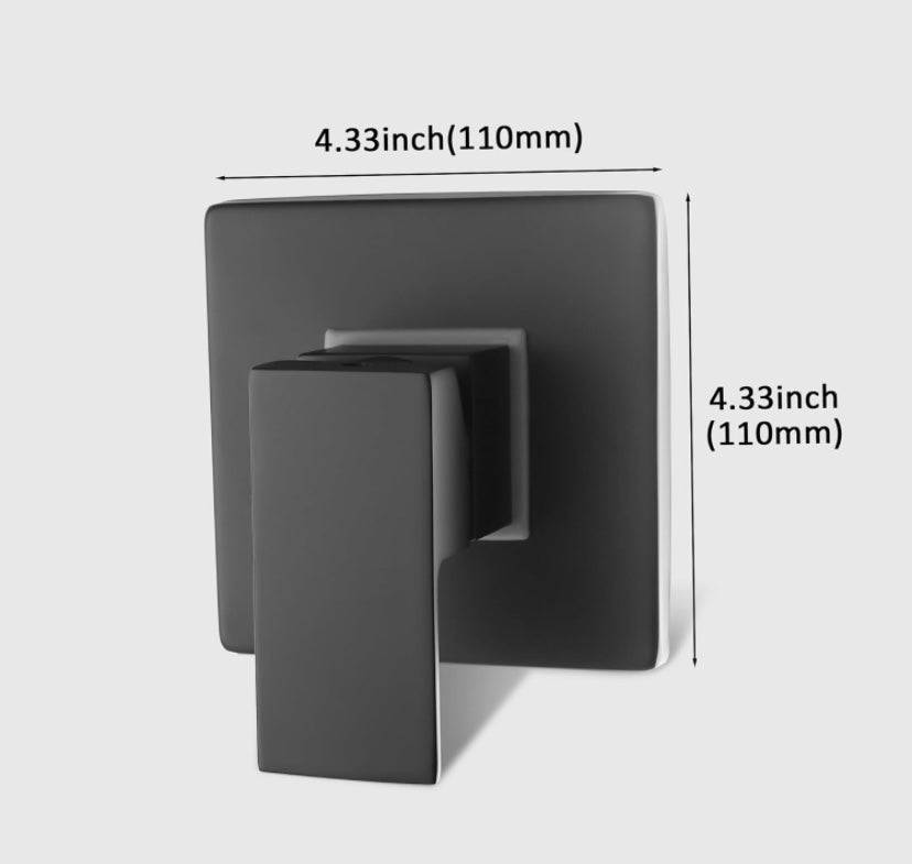Retail Le$$ - Black all shower tub hardware with valve