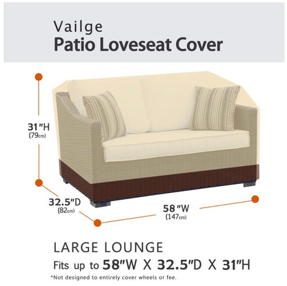 Retail Le$$ - beige brown loveseat cover