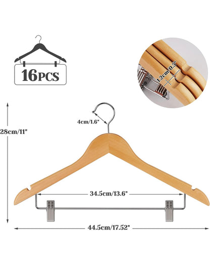 Retail Le$$-16-pc-wood-hangers