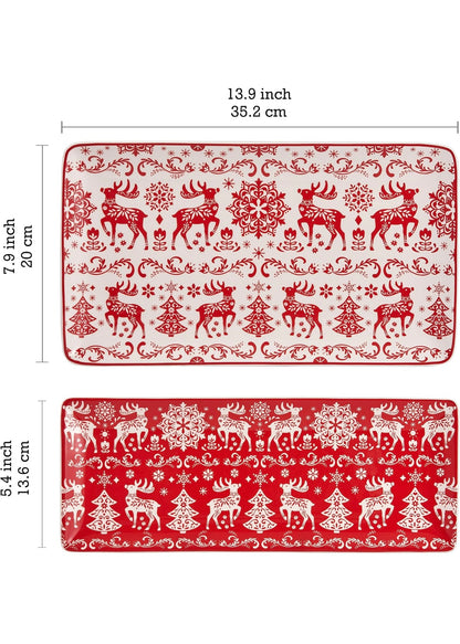 Christmas Ceramic Serving Platters
