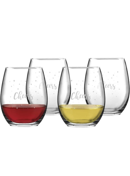 Verres à vin de Noël