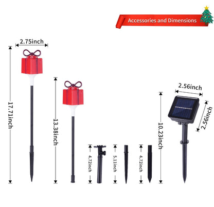 Retail Le$$ - 5 pc Christmas pathway solar lights
