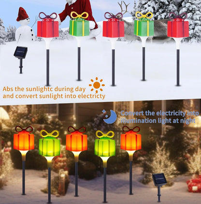 Retail Le$$ - 5 pc Christmas pathway solar lights