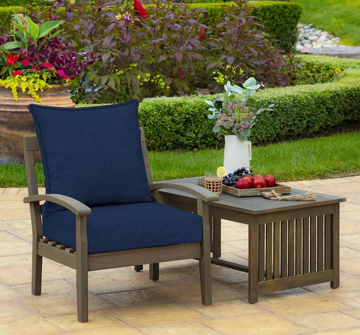 Retail Le$$ - Navy 24" deep seat cushion set 