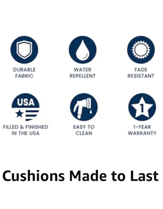 Retail Le$$ - Navy 24" deep seat cushion set 