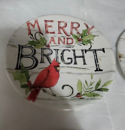Certified Int'l Christmas Plate Set