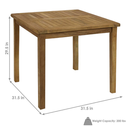 Retail Le$$ - Natural Teak wood outdoor table