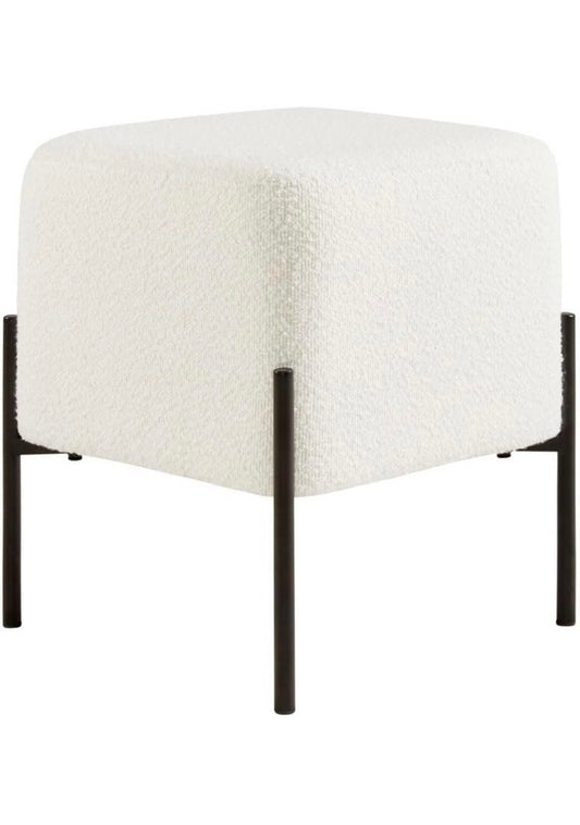 Boucle Ottoman Stool