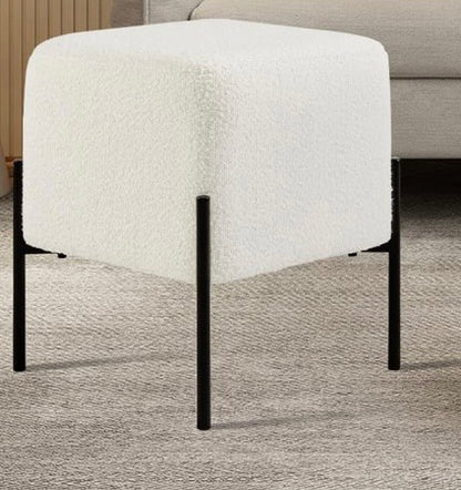 Boucle Ottoman Stool