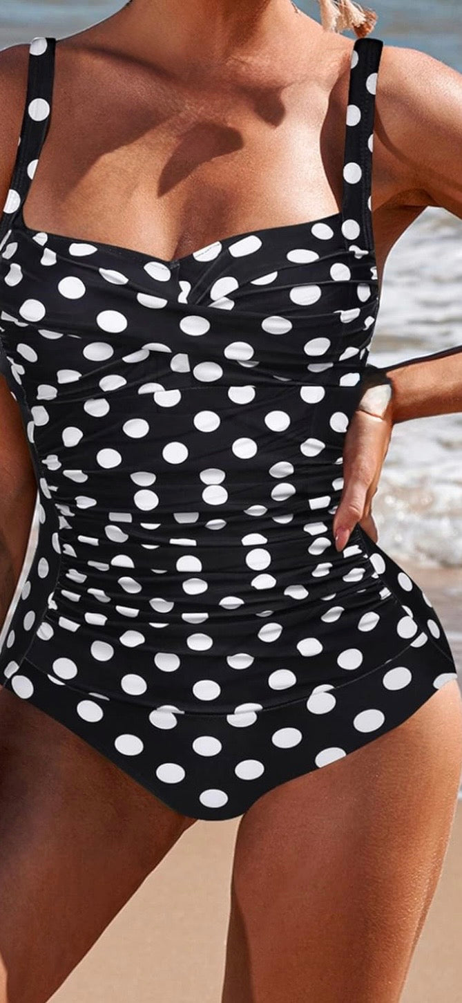 Polka Dot One Piece Swimsuit