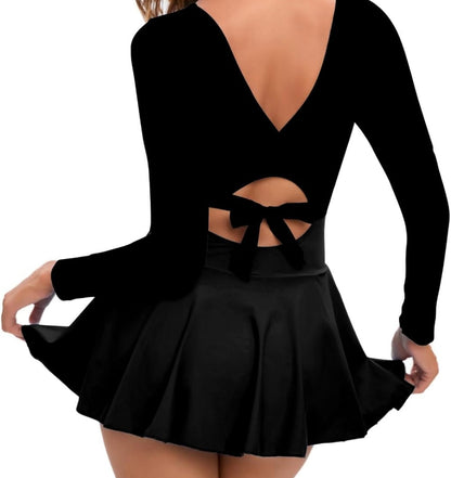 Retail Le$$-black-one-piece-swimdress