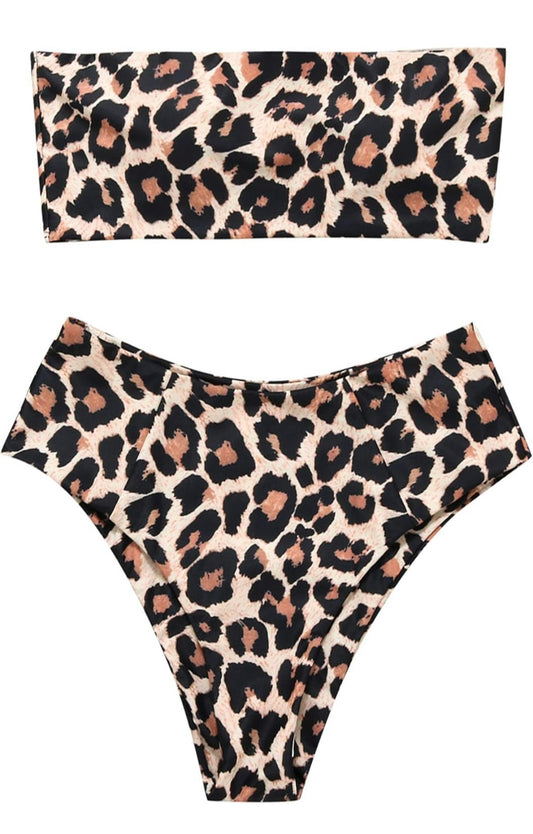 Retail Le$$-leopard-print-two-piece-swimsuit