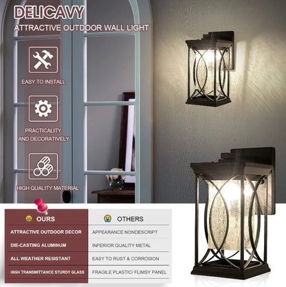 Retail Le$$-Black-outdoor-wall-light
