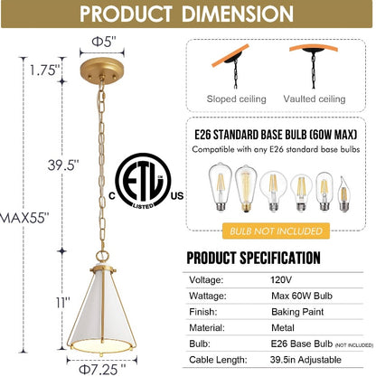 Retail Le$$-White-pendant-light