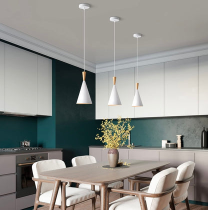 Retail Le$$-White-cone-shape-pendant-light