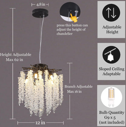 Modern Crystal Tree Branch Chandelier