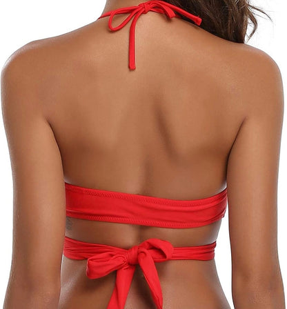 Retail Le$$-red-halter-swimsuit-top