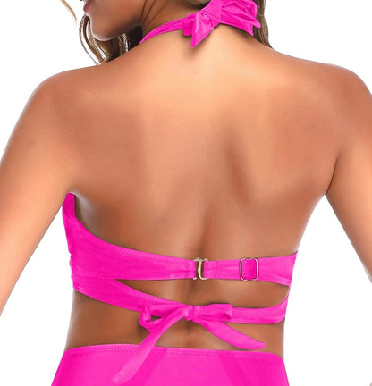 Retail Le$$-pink-halter-swimsuit-top