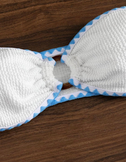 Retail Le$$-blue-white-o-ring-swimsuit