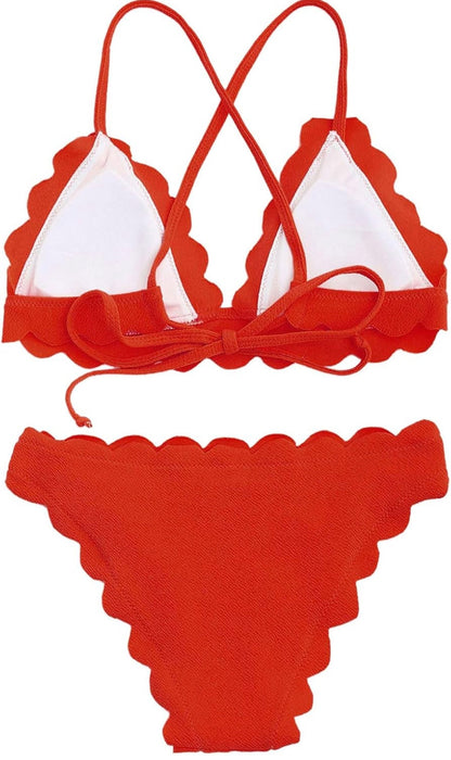 Retail Le$$-red-two-piece-swimsuit