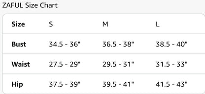 Retail Le$$-zaful-size-chart